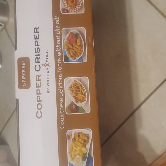 NWT Copper Crisper 2 Piece Set by Copper Chef - Picture 3 of 4